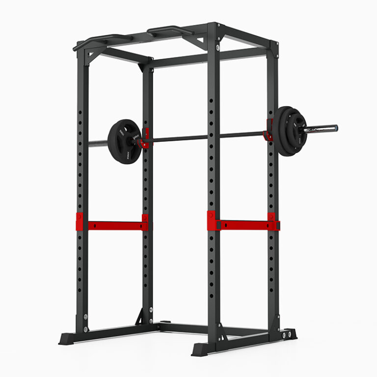 Röd och svart power rack