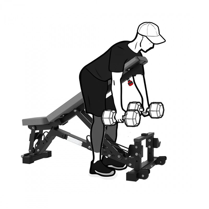 Hantelhållare till Xebex Ställbar träningsbänk HD - Image 3