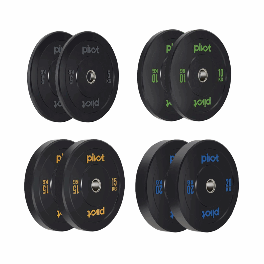 Pro Training Bumper Plate viktpaket 100kg