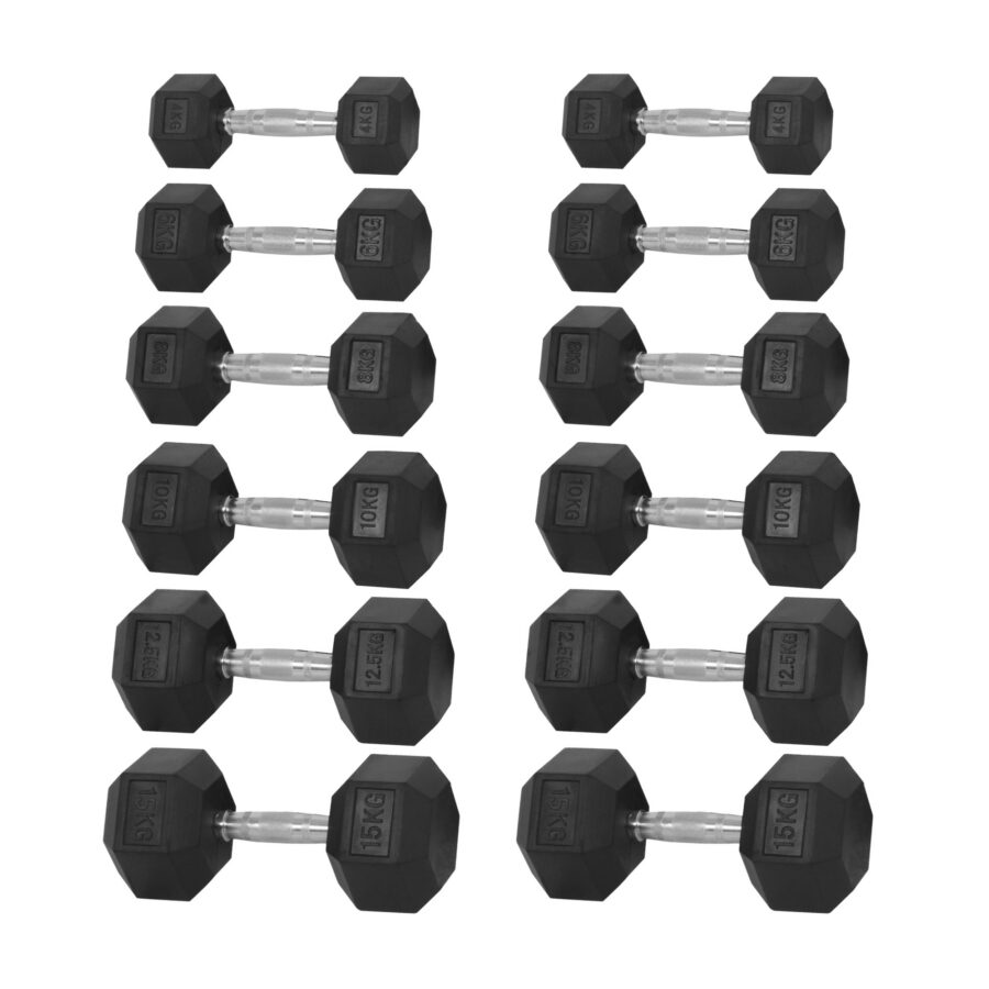 Hantelpaket 6 par 4-15kg