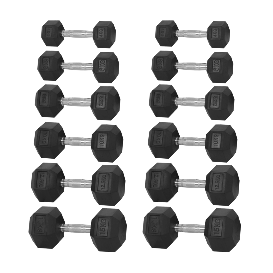 Hantelpaket 6 par 4-15kg
