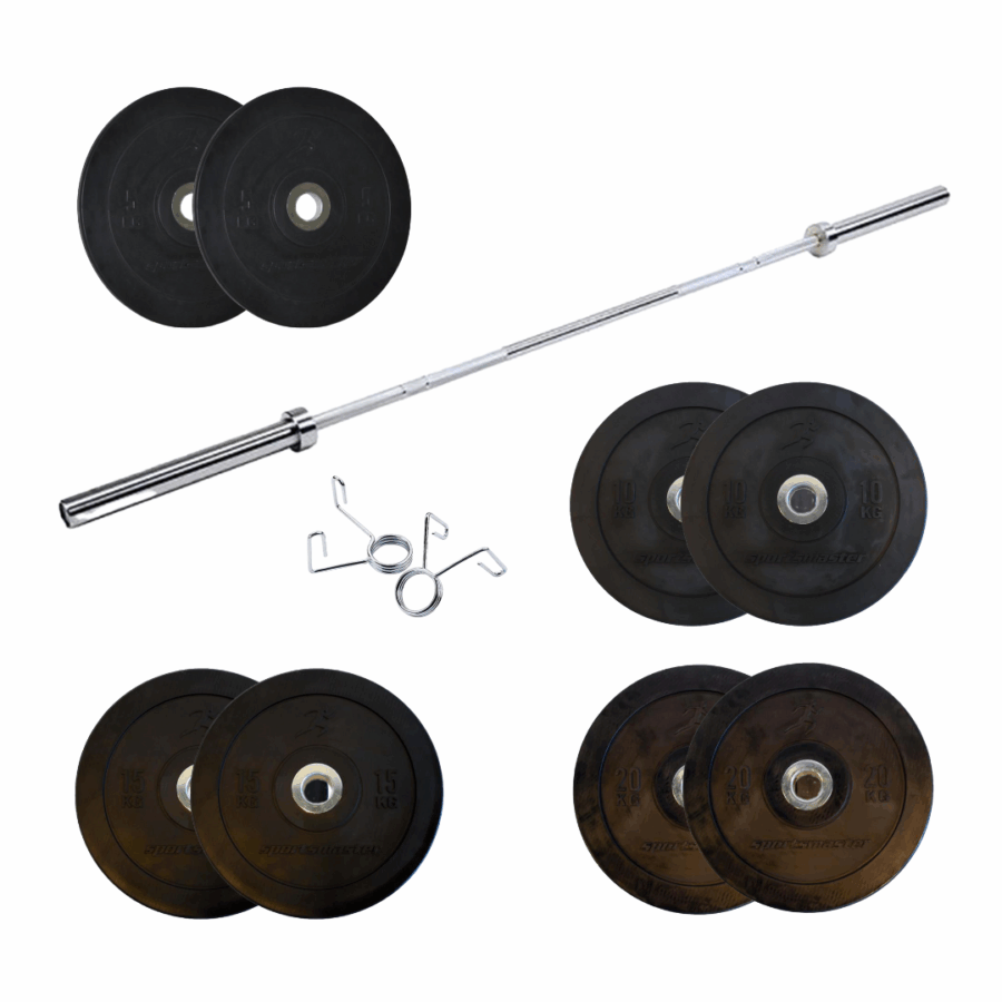 Skivstångsset Bumper Plates 120kg