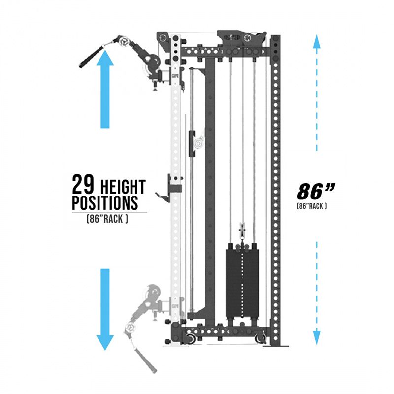 Get RX'd RX3 Tornado Compact 86" Smith Machine Rack - Image 2