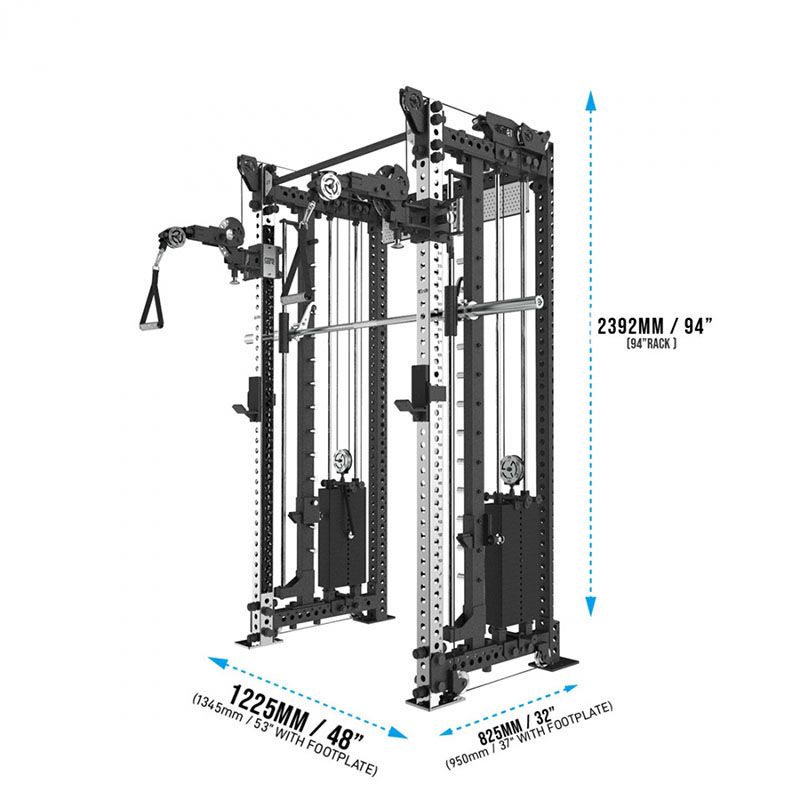 Get RX'd RX3 Tornado Compact 94" Smith Machine Rack - Image 3