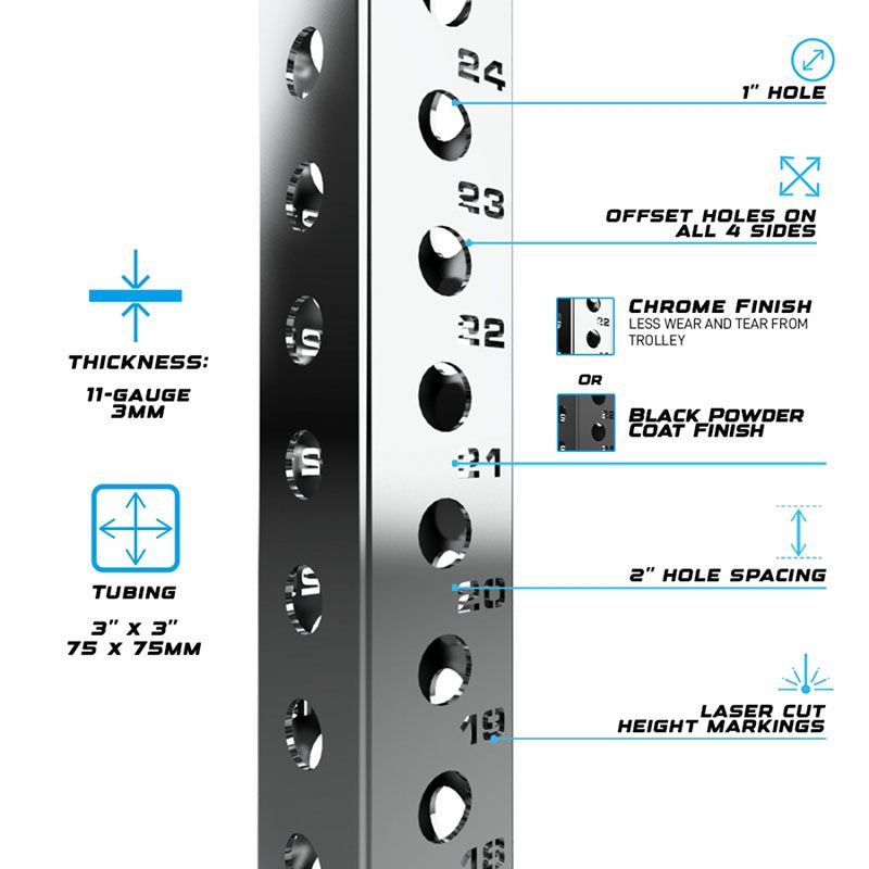 Get RX'd RX3 Tornado Compact 94" Smith Machine Rack - Image 9